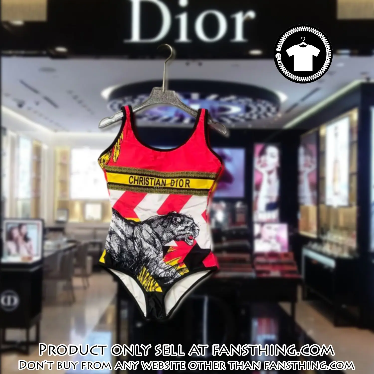 Christian dior swimwear beachwear one piece swimsuit osw1045 fst0711813